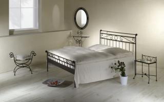 Kovaná postel ROMANTIC 200 x 160 cm