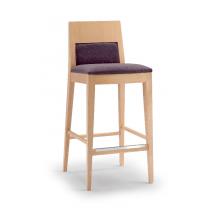 Barová židle FUSION SGABELLO 410, čalouněná, buk 