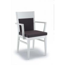Jídelní a kuchyňská židle LONDON 110B, čalouněná, područky, buk