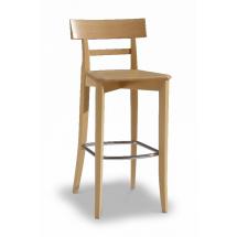 Barová židle MILANO SGABELLO 412, celodřevěná, buk