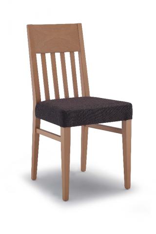 Jídelní a kuchyňská židle OLYMPIA 113, čalouněná, dub