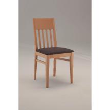 Jídelní a kuchyňská židle OLYMPIA 111, čalouněná, přesazený sedák, dub