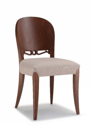 Jídelní a kuchyňská židle SGUERO 110F, čalouněný sedák, buk