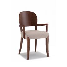 Jídelní a kuchyňská židle SGUERO 210, čalouněný sedák, područky, buk