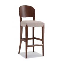 Barová židle SGUERO 410, čalouněný sedák, buk