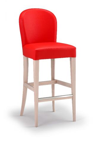 Barová židle SGUERO 430, celočalouněná, buk