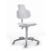 Multifunkční židle MedMax MEDI se světle šedou kostrou, potah z látky 