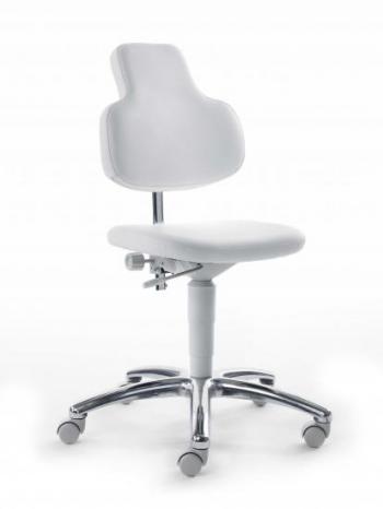 Multifunkční židle MedMax MEDI se světle šedou kostrou, potah z látky Mayer 2206_G_30