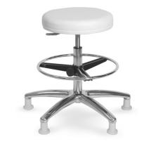 Otočná stolička MEDI s kruhem a světle šedými plastovými díly