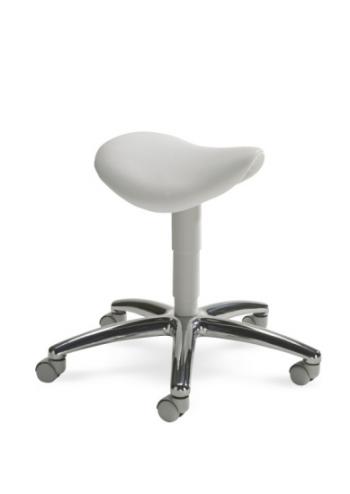 Otočná stolička MEDI se sedlovým sedákem a světle šedými plastovými díly Mayer 1207_G_26