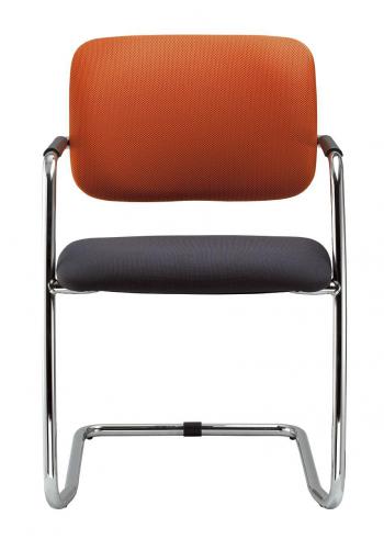 Kancelářská jednací a konferenční židle THEO @ 262-KZ-N2, konstrukce efekt hliník LD SEATING 262-KZ-N2