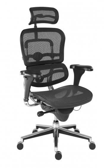 Kancelářská židle (křeslo) s područkami ERGOHUMAN (síťový opěrák+sedák) Antares