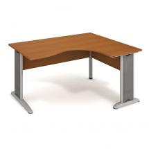 Kancelářský rohový stůl CROSS CE 2005 L, 160x75,5x120(80x60)cm 