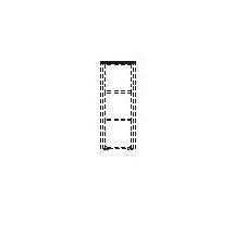 Dekorační horní obkladová deska LINE OFFICE, 47,8x42,9x3,8cm