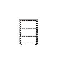Dekorační horní obkladová deska LINE OFFICE, 87,8x42,9x3,8 cm