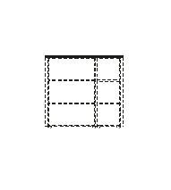 Dekorační horní obkladová deska LINE OFFICE, 127,6x42,9x3,8cm 