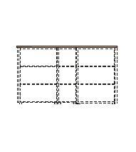 Dekorační horní obkladová deska LINE OFFICE, 207,4x42,9x3,8cm