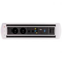 Elektrický otočný panel, VAULT  BTCZ 043, 2x el.zás.,2x data, video, VGA, USB, HDMI