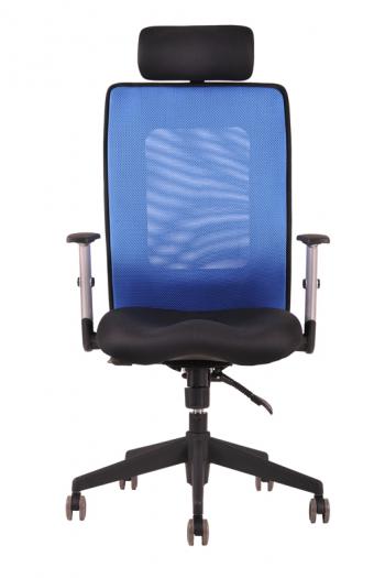 Kancelářská židle CALYPSO GRAND (černý sedák, podhlavník) HOBIS