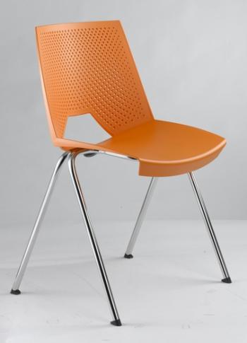 Plastová židle STRIKE 2130 PC, oranžová Antares