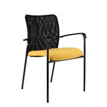 Jednací židle TRINITY černá konstrukce