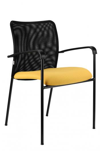 Jednací židle TRINITY černá konstrukce Alba